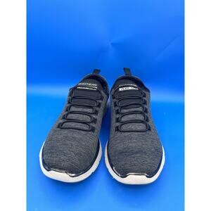 Skechers Men's Flex Advantage Slip On Walking Shoes Black/Gray Size:8.5 No Box
